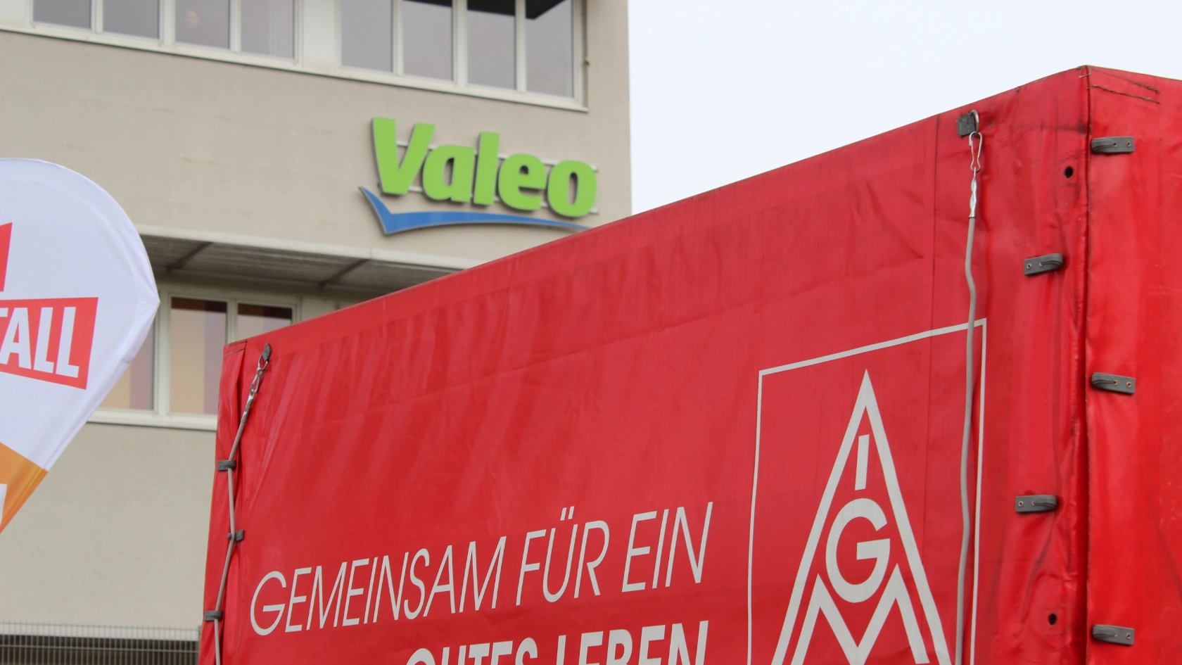 Protestkundgebung Valeo