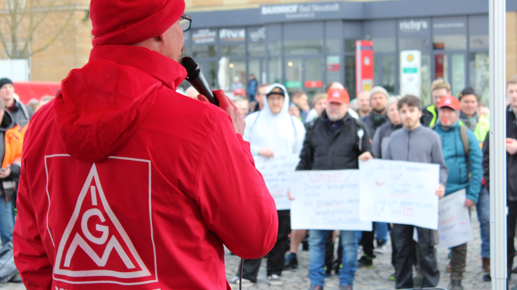 Protestkundgebung der IG Metall