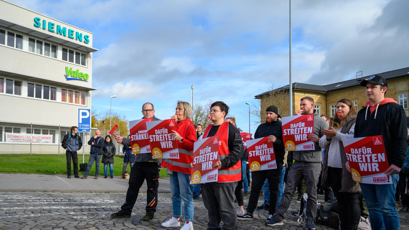 Warnstreik bei Valeo 