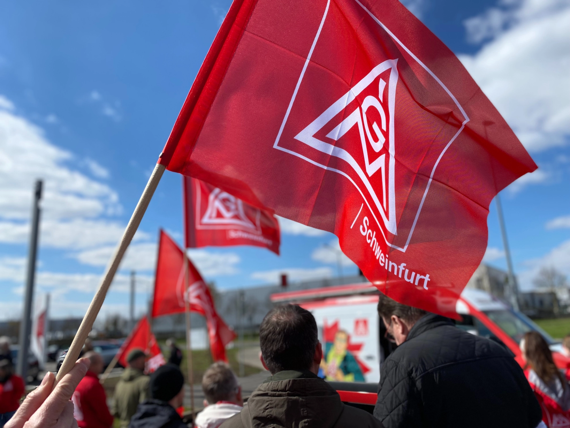 Fahne zur Delegiertenwahl