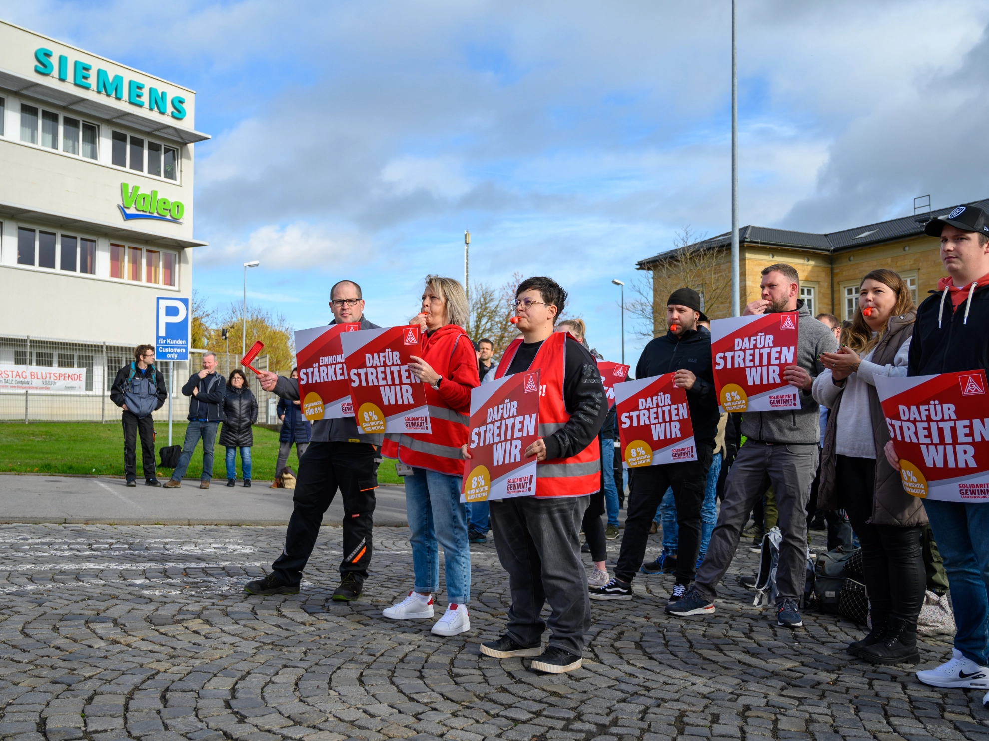 Warnstreik bei Valeo 
