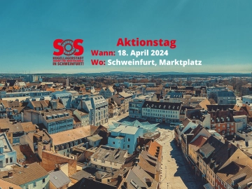 Aktionstag am 18. April auf dem Marktplatz in Schweinfurt