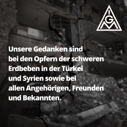 Spendenaufruf nach Erdbeben